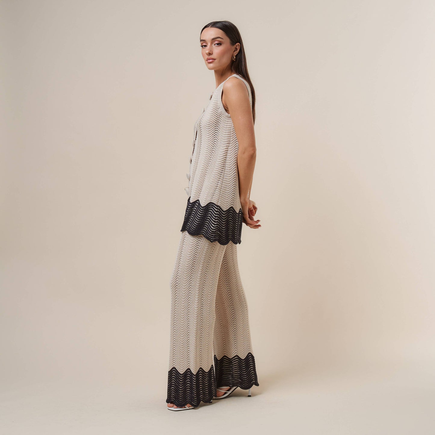Colorblock Knit Pant