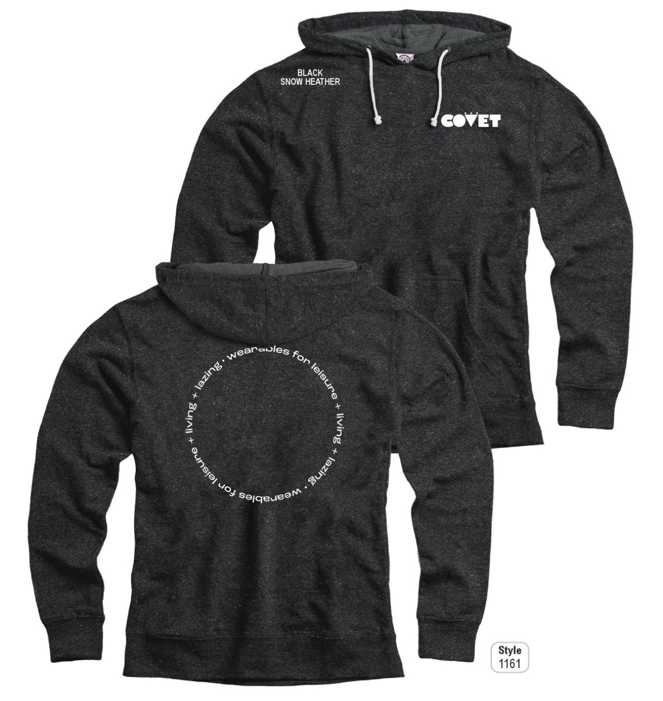 COVET Logo Hoodie with Tag Line